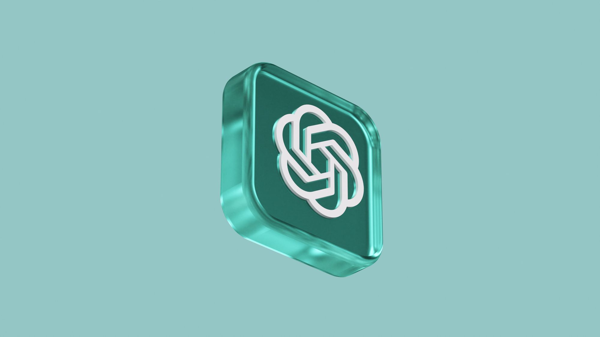 ChatGPT logo in 3D